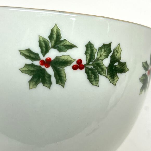 Baum Bros Formalities Holly Collection Serving Dip Bowl - Picture 3 of 7
